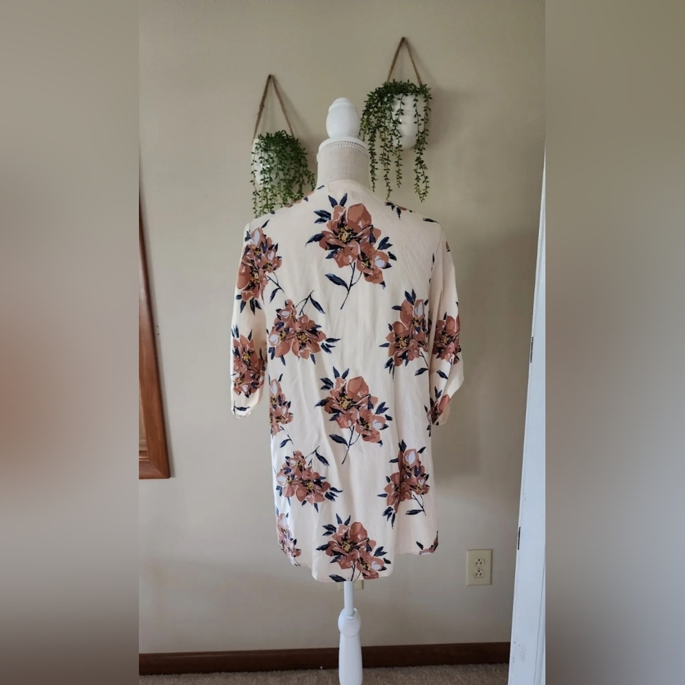 Saterwater Luxe Womens floral kimono cover up lightweight flowy - Picture 9 of 9